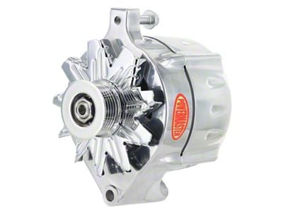 Powermaster Upgrade Alternator with 6-Groove Pulley; 150 Amp; Polished (79-93 Mustang)