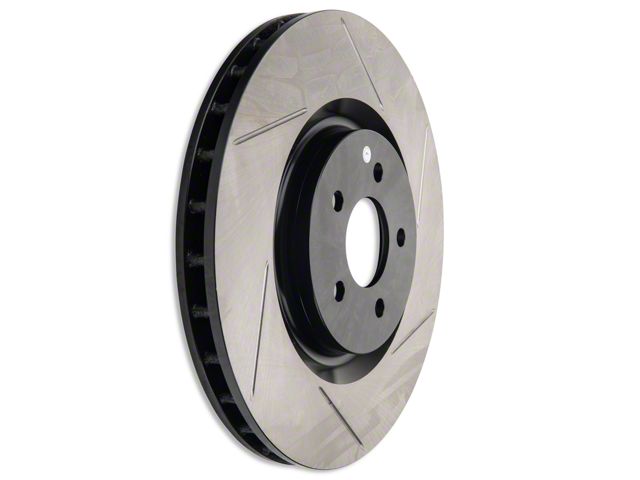 StopTech Sport Slotted Rotors; Front Pair (11-14 Mustang GT w/ Performance Pack; 12-13 Mustang BOSS 302; 07-12 Mustang GT500)