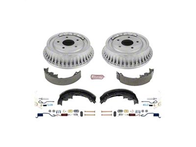 PowerStop OE Replacement Brake Drum and Pad Kit; Rear (93-97 Camaro w/ Rear Drum Brakes)