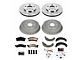 PowerStop OE Replacement Brake Rotor, Drum and Pad Kit; Front and Rear (1993 Camaro w/ Rear Drum Brakes)
