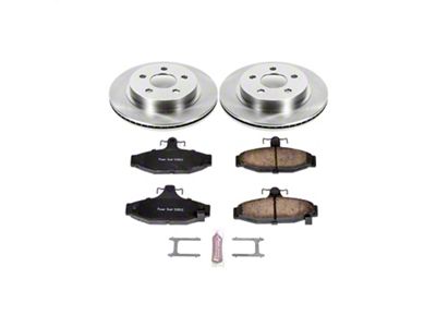 PowerStop OE Replacement Brake Rotor and Pad Kit; Rear (93-97 Camaro w/ Rear Disc Brakes)