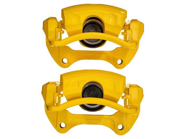PowerStop Performance Front Brake Calipers; Yellow (10-15 Camaro LS, LT)