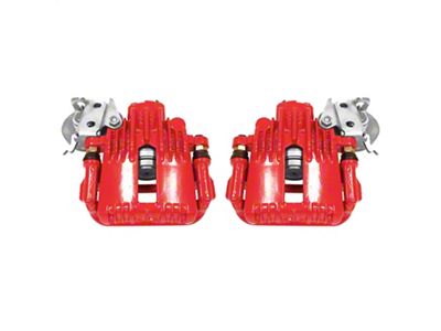 PowerStop Performance Rear Brake Calipers; Red (93-97 Camaro w/ Rear Disc Brakes)