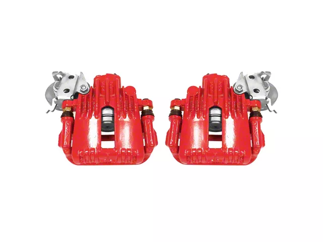 4540 Rim Brake PowerStop Camaro Performance Rear Brake Calipers; Red S4540 (93-97 ...