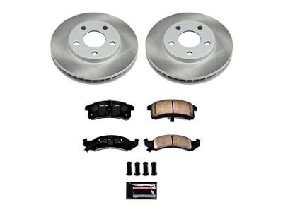PowerStop Semi-Coated Rotor and Pad Kit; Front (94-97 Camaro)