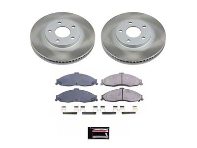 PowerStop Semi-Coated Rotor and Pad Kit; Front (98-02 Camaro)