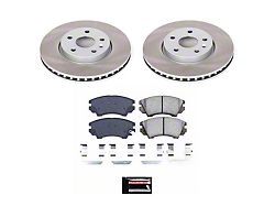 PowerStop Semi-Coated Rotor and Pad Kit; Front (10-15 Camaro LS, LT)