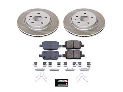PowerStop Semi-Coated Rotor and Pad Kit; Rear (16-24 Camaro LS, LT, LT1)