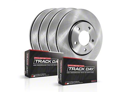 PowerStop Track Day Brake Rotor and Pad Kit; Front and Rear (98-02 Camaro)