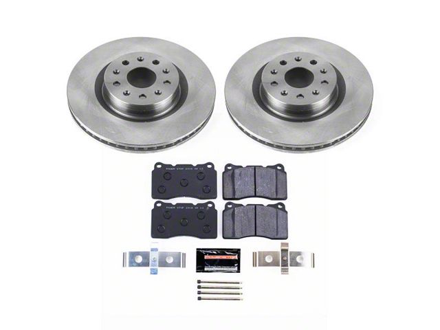 PowerStop Track Day Brake Rotor and Pad Kit; Front (21-24 Camaro LT1)