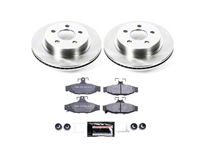 PowerStop Track Day Brake Rotor and Pad Kit; Rear (93-97 Camaro w/ Rear Disc Brakes)