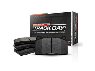 PowerStop Track Day Carbon-Fiber Metallic Brake Pads; Rear Pair (93-97 Camaro w/ Rear Disc Brakes)
