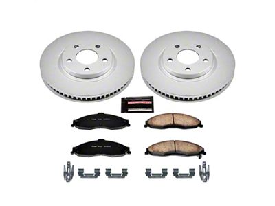 PowerStop Z17 Evolution Plus Brake Rotor and Pad Kit; Front (98-02 Camaro)