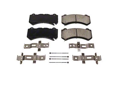 PowerStop Z17 Evolution Plus Clean Ride Ceramic Brake Pads; Front Pair (12-15 Camaro ZL1; 17-24 Camaro SS w/ 6-Piston Front Calipers)