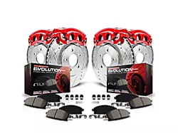 PowerStop Z23 Evolution Brake Rotor, Pad and Caliper Kit; Front and Rear (94-97 Camaro w/ Rear Disc Brakes)