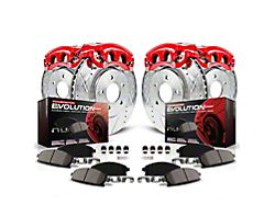 PowerStop Z23 Evolution Sport Brake Rotor, Pad and Caliper Kit; Front and Rear (98-02 Camaro)