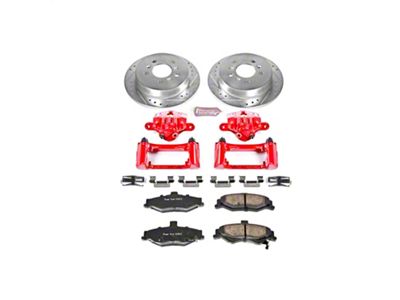 PowerStop Z23 Evolution Brake Rotor, Pad and Caliper Kit; Rear (98-02 Camaro)