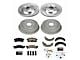 PowerStop Z23 Evolution Sport Brake Rotor, Drum and Pad Kit; Front and Rear (94-97 Camaro w/ Rear Drum Brakes)