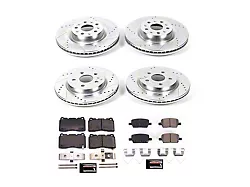 PowerStop Z23 Evolution Sport Brake Rotor and Pad Kit; Front and Rear (21-24 Camaro LT1)