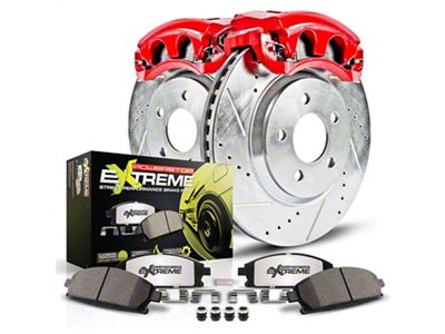 PowerStop Z26 Street Warrior Brake Rotor, Pad and Caliper Kit; Front (94-97 Camaro)