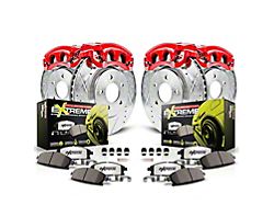 PowerStop Z26 Street Warrior Brake Rotor, Carbon-Fiber Ceramic Pad and Caliper Kit; Front and Rear (94-97 Camaro w/ Rear Disc Brakes)