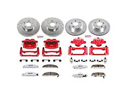 PowerStop Z26 Street Warrior Brake Rotor, Pad and Caliper Kit; Front and Rear (98-02 Camaro)