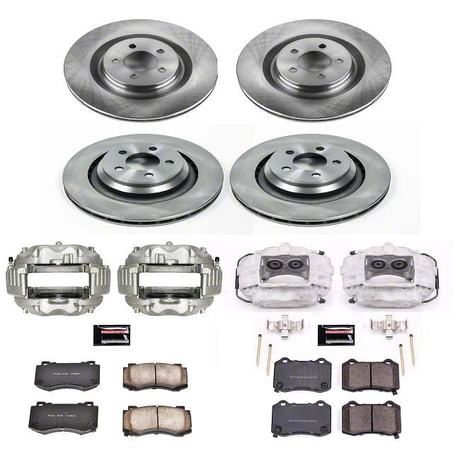 PowerStop Challenger OE Replacement Brake Rotor, Pad and Caliper Kit