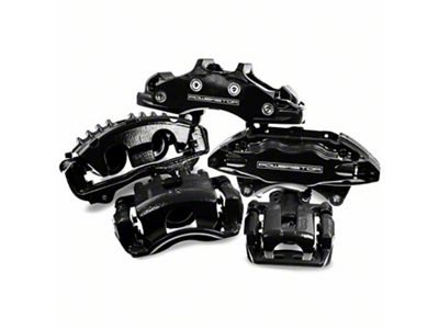 PowerStop Performance Front Brake Calipers; Black (09-11 Challenger R/T; 2011 Challenger SE w/ Dual Piston Front Calipers)