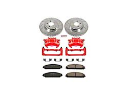 PowerStop Z23 Evolution Sport Brake Rotor, Carbon-Fiber Ceramic Pad and Caliper Kit; Front (12-21 Challenger w/ Dual Piston Front Calipers)