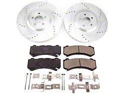 PowerStop Z23 Evolution Sport Brake Rotor and Carbon-Fiber Ceramic Pad Kit; Front (15-20 Challenger w/ 6-Piston Front Calipers)