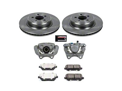 PowerStop OE Replacement Brake Rotor, Pad and Caliper Kit; Rear (15-23 Charger Pursuit)
