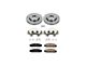 PowerStop OE Replacement Brake Rotor, Pad and Caliper Kit; Front (12-14 Charger Pursuit; 12-20 Charger AWD SXT, Daytona, GT & R/T w/ Dual Piston Front Calipers; 12-13 5.7L HEMI Charger SE; 13-17 AWD Charger SE w/ Dual Piston Front Calipers)