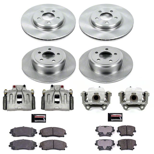 PowerStop Charger OE Replacement Brake Rotor, Pad and Caliper Kit