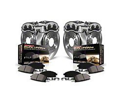 PowerStop OE Replacement Brake Rotor, Pad and Caliper Kit; Front and Rear (15-23 Charger Pursuit)