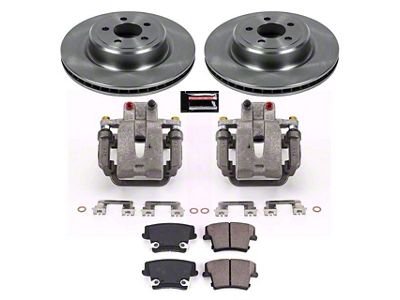 PowerStop OE Replacement Brake Rotor, Pad and Caliper Kit; Rear (12-14 Charger Pursuit; 06-10 Daytona R/T & SE w/ Dual Piston Front Calipers; 11-13 5.7L HEMI Charger SE)