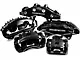 PowerStop Performance Front Brake Calipers; Black (12-14 Charger Pursuit; 12-20 Charger AWD SXT, Daytona, GT & R/T w/ Dual Piston Front Calipers; 12-13 5.7L HEMI Charger SE; 13-17 AWD Charger SE w/ Dual Piston Front Calipers)