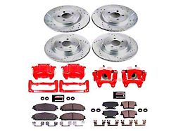 PowerStop Z23 Evolution Brake Rotor, Pad and Caliper Kit; Front and Rear (06-10 Charger Daytona R/T & SE w/ Dual Piston Front Calipers; 2011 5.7L HEMI Charger SE)