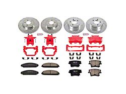 PowerStop Z23 Evolution Sport Brake Rotor, Pad and Caliper Kit; Front and Rear (06-11 Charger AWD SXT, R/T & SE w/ Dual Piston Front Calipers)