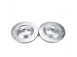 PowerStop Evolution Drilled and Slotted Rotors; Front Pair (05-09 Corvette C6 w/ Z51 Brake Package; 10-11 Corvette C6 Base w/ MagneRide; 12-13 Corvette C6 Base w/ Heavy Duty Brake Package)
