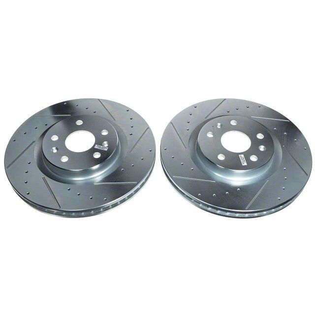 thumbnail image 2 of TopBrakes Evolution X Brake Rotors – Front & Rear Set, Cross Drilled & Slotted – TBS7754 (2008-2015) 2 of 3