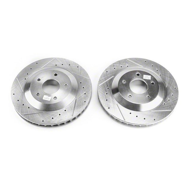 PowerStop Corvette Evolution CrossDrilled and Slotted Rotors; Front Pair AR8259XPR (9704
