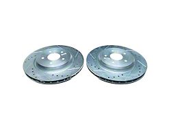 PowerStop Evolution Cross-Drilled and Slotted Rotors; Rear Pair (06-13 Corvette C6 427, Grand Sport, Z06 w/o Z07 Brake Package)