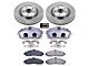PowerStop OE Replacement Brake Rotor, Pad and Caliper Kit; Front (05-13 Corvette C6 Base w/ Standard Brake Package)
