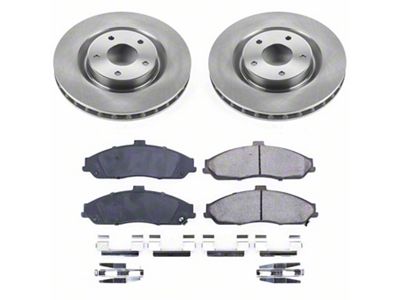 PowerStop OE Replacement Brake Rotor and Pad Kit; Front (05-13 Corvette C6 Base w/ Standard Brake Package)