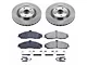 PowerStop OE Replacement Brake Rotor and Pad Kit; Front (05-13 Corvette C6 Base w/ Standard Brake Package)