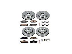 PowerStop OE Replacement Brake Rotor and Pad Kit; Front and Rear (05-13 Corvette C6 Base w/ Standard Brake Package & w/o Corvette Logo On Calipers)