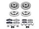 PowerStop OE Replacement Brake Rotor and Pad Kit; Front and Rear (05-09 Corvette C6 w/ Z51 Brake Package; 10-11 Corvette C6 Base w/ MagneRide; 12-13 Corvette C6 Base w/ Heavy Duty Brake Package)