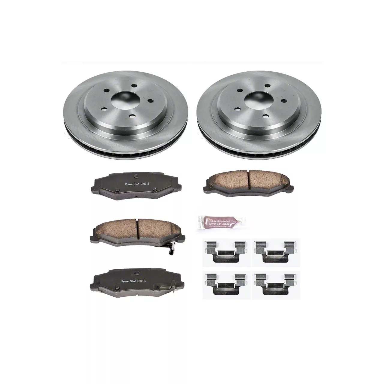 PowerStop Corvette OE Replacement Brake Rotor and Pad Kit; Rear KOE1563