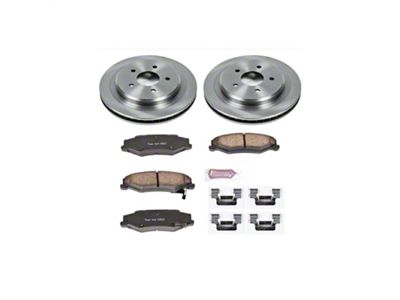 PowerStop OE Replacement Brake Rotor and Pad Kit; Rear (97-04 Corvette C5; 05-13 Corvette C6 Base w/ Standard Brake Package)