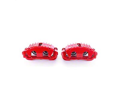 PowerStop Performance Front Brake Calipers; Red (97-04 Corvette C5 w/o Corvette Logo On Calipers)